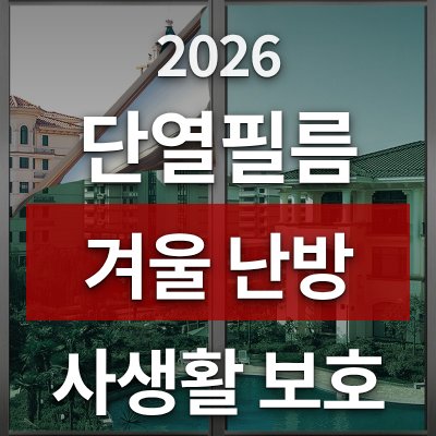 단열필름으로 겨울 난방 걱정 끝 (사생활 보호까지)