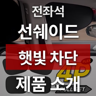 차량 햇빛 차단 고민이라면 선쉐이드 4P가 답입니다 (전좌석)‎
