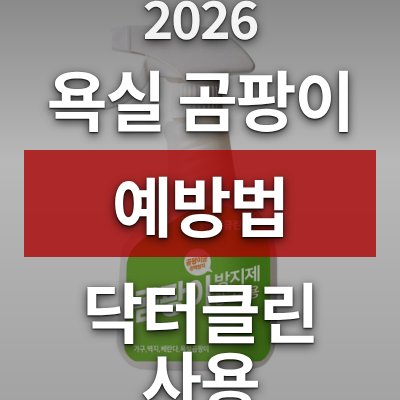 욕실 곰팡이 예방법? 닥터클린 방지제가 답입니다 (무료배송)