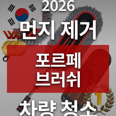 먼지 제거 방법 고민이라면 포르페 차량 브러쉬(1개)