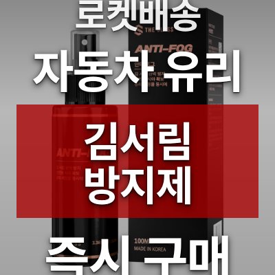 자동차 유리 김서림 방지제 100ml (로켓배송)