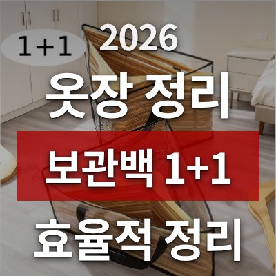 옷장 정리 방법, 옷걸이 보관백 1+1으로 해결하기